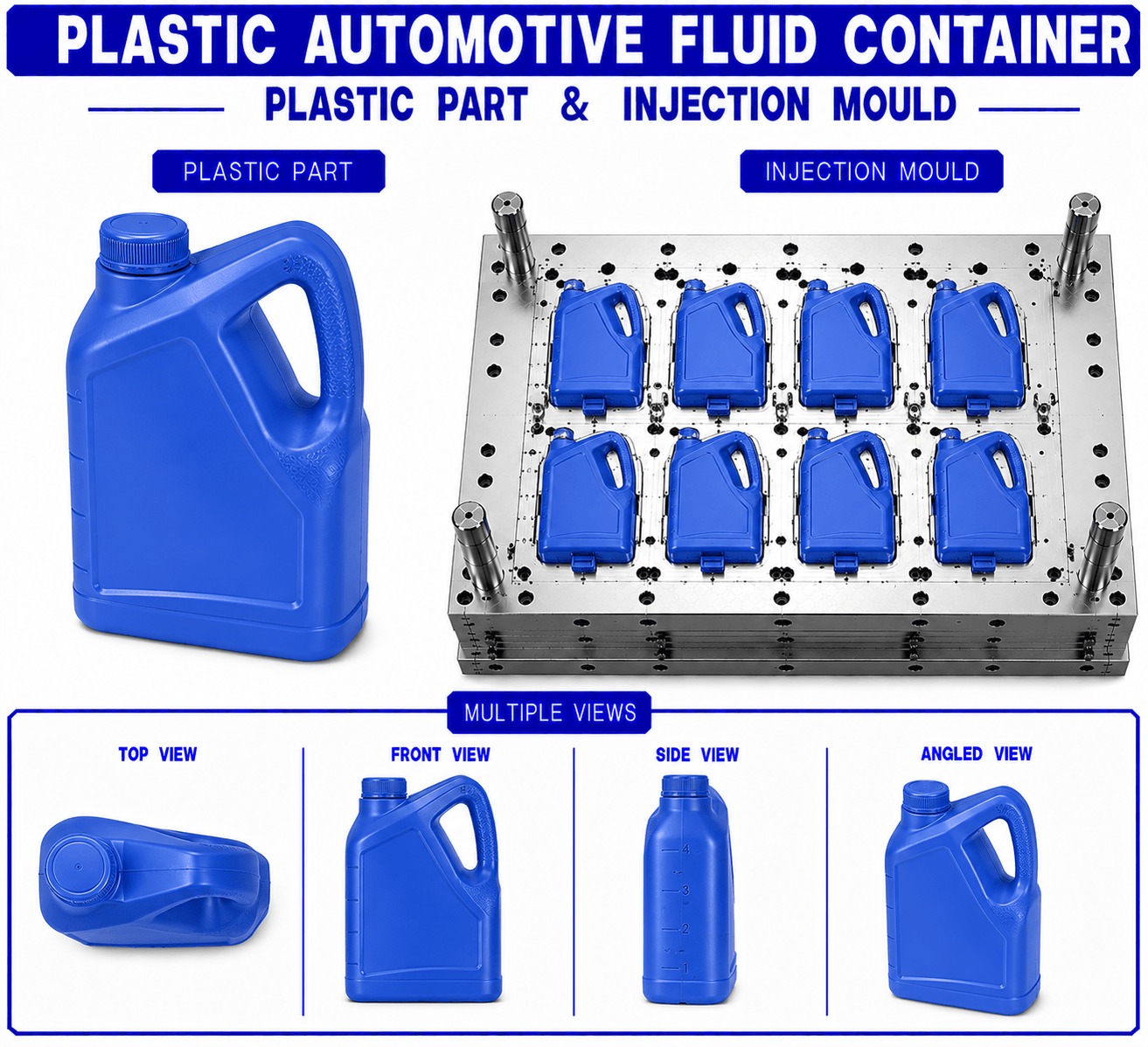 Plastic Automotive Fluid Container Mould and Moulding Service